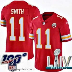 Sensational 2020 Super Bowl LIV Nike Kansas City Chiefs #11 Alex Smith Red Team Color Vapor Untouchable Limited Player NFL Jersey