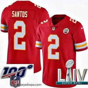 Sensational 2020 Super Bowl LIV Nike Kansas City Chiefs #2 Cairo Santos Red Team Color Vapor Untouchable Limited Player NFL Jersey