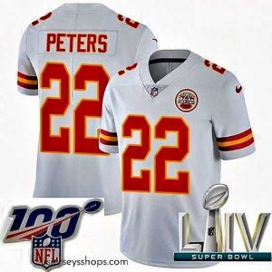 Enchanting 2020 Super Bowl LIV Nike Kansas City Chiefs #22 Marcus Peters White Vapor Untouchable Limited Player NFL Jersey