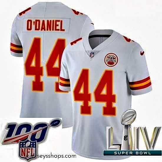 Enchanting 2020 Super Bowl LIV Nike Kansas City Chiefs #44 Dorian O'Daniel White Vapor Untouchable Limited Player NFL Jersey