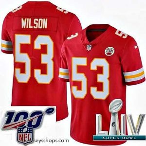 Sensational 2020 Super Bowl LIV Nike Kansas City Chiefs #53 Ramik Wilson Red Team Color Vapor Untouchable Limited Player NFL Jersey