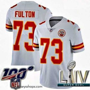 Sensational 2020 Super Bowl LIV Nike Kansas City Chiefs #73 Zach Fulton White Vapor Untouchable Limited Player NFL Jersey