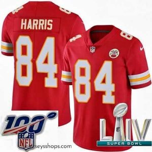 Captivating 2020 Super Bowl LIV Nike Kansas City Chiefs #84 Demetrius Harris Red Team Color Vapor Untouchable Limited Player NFL Jersey