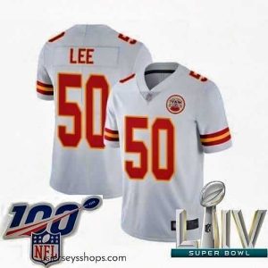 Magnificent 2020 Super Bowl LIV Kansas City Chiefs #50 Darron Lee White Vapor Untouchable Limited Player Football Jersey
