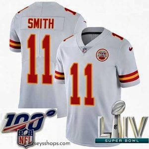 Exquisite 2020 Super Bowl LIV Nike Kansas City Chiefs #11 Alex Smith White Vapor Untouchable Limited Player NFL Jersey