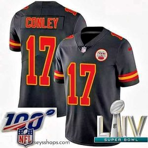 Exquisite 2020 Super Bowl LIV Nike Kansas City Chiefs #17 Chris Conley Limited Black Rush Vapor Untouchable NFL Jersey