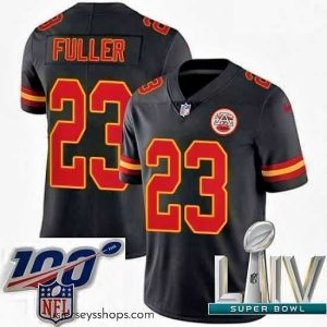 Glamorous 2020 Super Bowl LIV Nike Kansas City Chiefs #23 Kendall Fuller Limited Black Rush Vapor Untouchable NFL Jersey