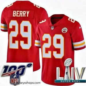 Magnificent 2020 Super Bowl LIV Nike Kansas City Chiefs #29 Eric Berry Red Team Color Vapor Untouchable Limited Player NFL Jersey