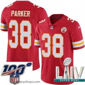 Captivating 2020 Super Bowl LIV Nike Kansas City Chiefs #38 Ron Parker Red Team Color Vapor Untouchable Limited Player NFL Jersey