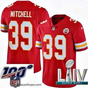 Enchanting 2020 Super Bowl LIV Nike Kansas City Chiefs #39 Terrance Mitchell Red Team Color Vapor Untouchable Limited Player NFL Jersey