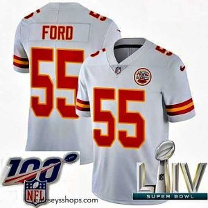 Breathtaking 2020 Super Bowl LIV Nike Kansas City Chiefs #55 Dee Ford White Vapor Untouchable Limited Player NFL Jersey