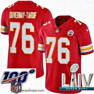 Alluring 2020 Super Bowl LIV Nike Kansas City Chiefs #76 Laurent Duvernay-Tardif Red Team Color Vapor Untouchable Limited Player NFL Jersey