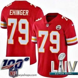 Stellar 2020 Super Bowl LIV Nike Kansas City Chiefs #79 Parker Ehinger Red Team Color Vapor Untouchable Limited Player NFL Jersey