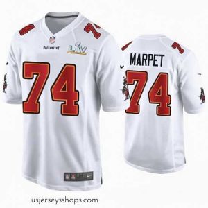 Stunning Ali Marpet Buccaneers White Super Bowl Lv Game Fashion Jersey
