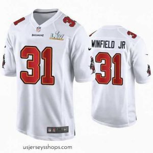 Stellar Antoine Winfield Jr. Buccaneers White Super Bowl Lv Game Fashion Jersey