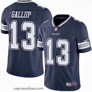Breathtaking Cowboys #13 Michael Gallup Navy Blue Team Color Stitched Football Vapor Untouchable Limited Jersey