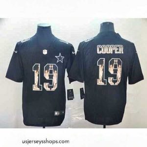 Exquisite Cowboys 19 Amari Cooper Black Statue Of Liberty Limited Jersey