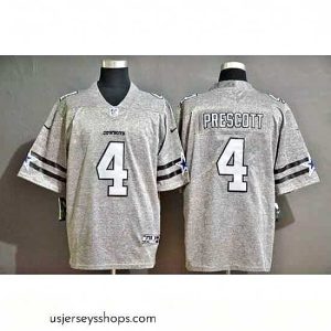 Enchanting Cowboys 4 Dak Prescott 2019 Gray Gridiron Gray Vapor Untouchable Limited Jersey