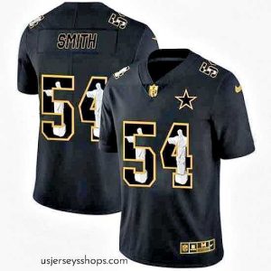 Sensational Cowboys 54 Jaylon Smith Black Jesus Faith Edition Limited Jersey
