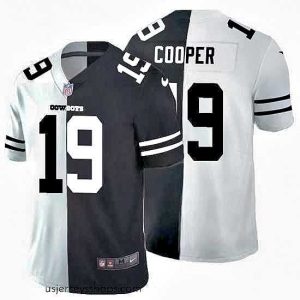 Alluring Dallas Cowboys 19 Amari Cooper Black V White Peace Split Nike Vapor Untouchable Limited NFL Jersey