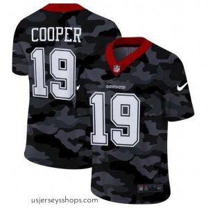 Sensational Dallas Cowboys 19 Amari Cooper Nike 2020 Black CAMO Vapor Untouchable Limited Stitched NFL Jersey