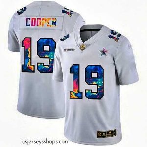 Exquisite Dallas Cowboys 19 Amari Cooper White Nike Multi Color 2020 NFL Crucial Catch Limited NFL Jersey