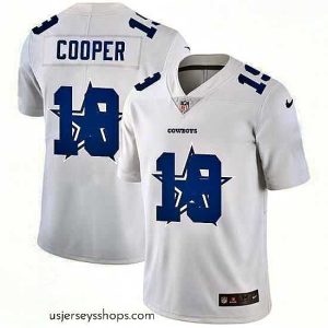 Glamorous Dallas Cowboys 19 Amari Cooper White Nike Team Logo Dual Overlap Limited NFL Jersey