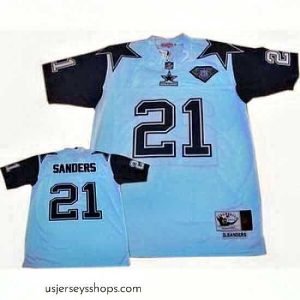 Captivating Dallas Cowboys 21 Deion Sanders Throwback Jersey White