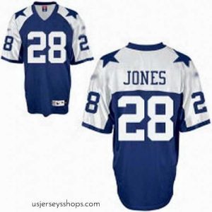 Alluring Dallas Cowboys 28 Felix Jones Blue Jerseys throwback