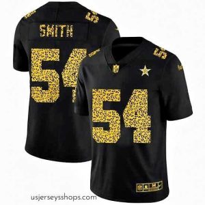 Alluring Dallas Cowboys 54 Jaylon Smith Nike Leopard Print Fashion Vapor Limited NFL Jersey Black