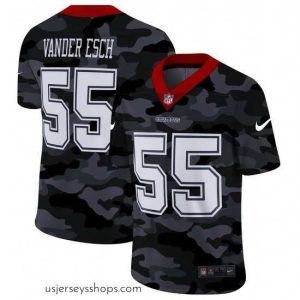 Exquisite Dallas Cowboys 55 Leighton Vander Esch Nike 2020 Black CAMO Vapor Untouchable Limited Stitched NFL Jersey
