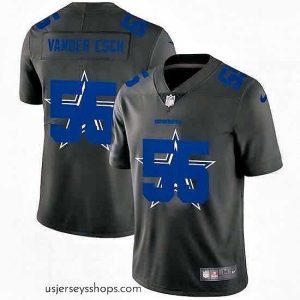 Exquisite Dallas Cowboys 55 Leighton Vander Esch Nike Team Logo Dual Overlap Limited NFL Jersey Black