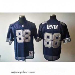 Alluring Dallas Cowboys 88 Michael Irvin throwback blue jerseys