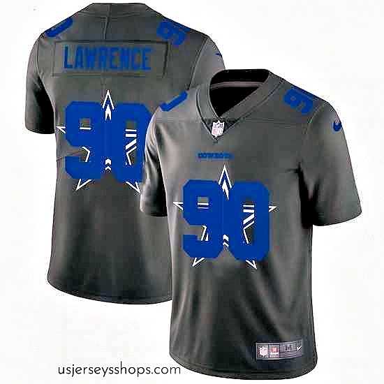 Exquisite Dallas Cowboys 90 Demarcus Lawrence Nike Team Logo Dual Overlap Limited NFL Jersey Black