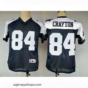 Stellar Dallas Cowboys jerseys 84 Crayton Blue Thanksgiving jersey throwback