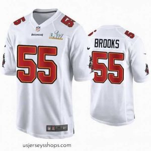 Exquisite Derrick Brooks Buccaneers White Super Bowl Lv Game Fashion Jersey