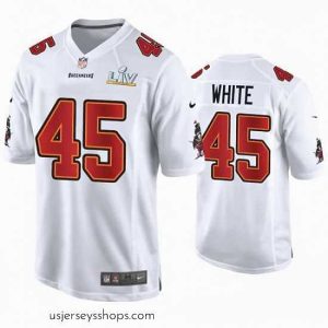Glamorous Devin White Buccaneers White Super Bowl Lv Game Fashion Jersey
