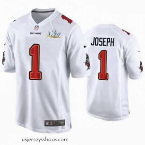 Alluring Greg Joseph Buccaneers White Super Bowl Lv Game Fashion Jersey
