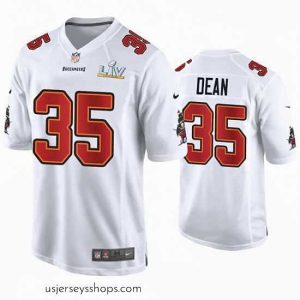 Exquisite Jamel Dean Buccaneers White Super Bowl Lv Game Fashion Jersey