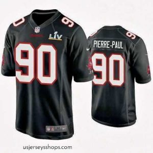 Glamorous Jason Pierre Paul Buccaneers Black Super Bowl Lv Game Fashion Jersey