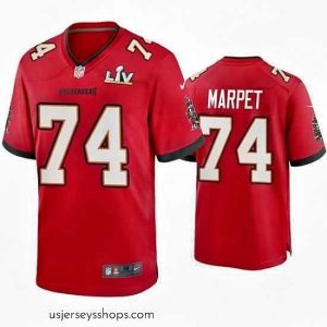 Stunning Ali Marpet Buccaneers Red Super Bowl Lv Game Jersey
