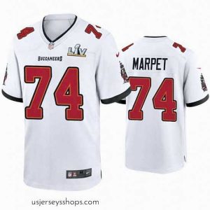 Breathtaking Ali Marpet Buccaneers White Super Bowl Lv Game Jersey