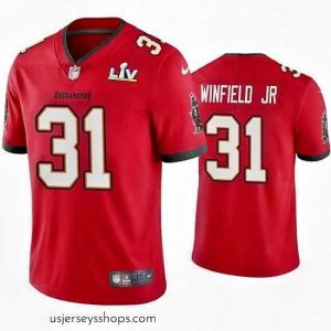 Breathtaking Antoine Winfield Jr. Buccaneers Red Super Bowl Lv Vapor Limited Jersey