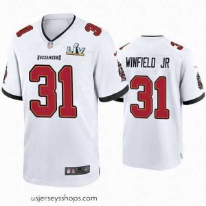 Captivating Antoine Winfield Jr. Buccaneers White Super Bowl Lv Game Jersey