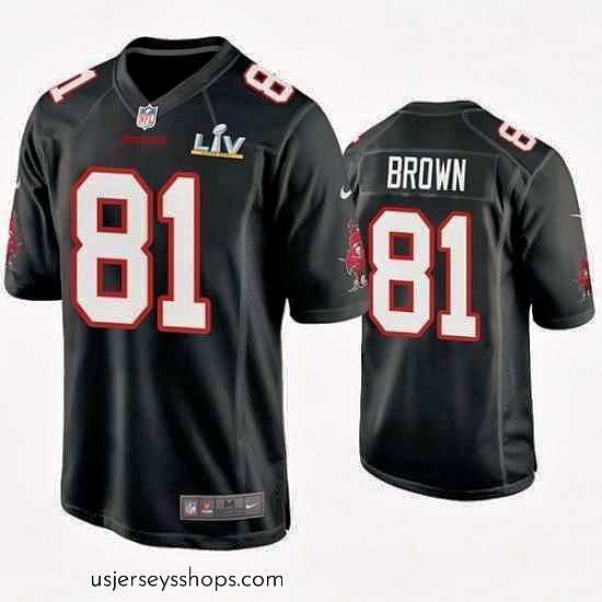Alluring Antonio Brown Buccaneers Black Super Bowl Lv Game Fashion Jersey