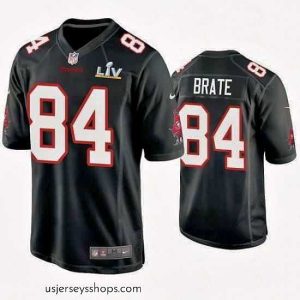 Breathtaking Cameron Brate Buccaneers Black Super Bowl Lv Game Fashion Jersey