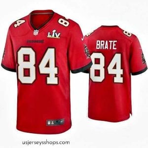 Sensational Cameron Brate Buccaneers Red Super Bowl Lv Game Jersey