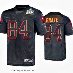 Glamorous Cameron Brate Tampa Bay Buccaneers Black Super Bowl Lv Jersey