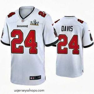 Glamorous Carlton Davis Buccaneers White Super Bowl Lv Game Jersey