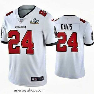 Exquisite Carlton Davis Buccaneers White Super Bowl Lv Vapor Limited Jersey